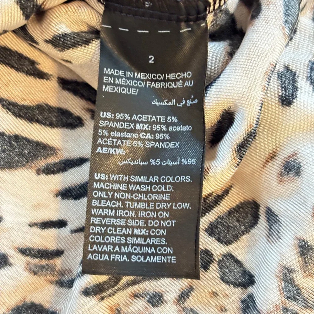 2 Chicos Womens Sweater Large Leopard Animal Print Bundle Classic Mob Wife 20115 - Picture 9 of 13